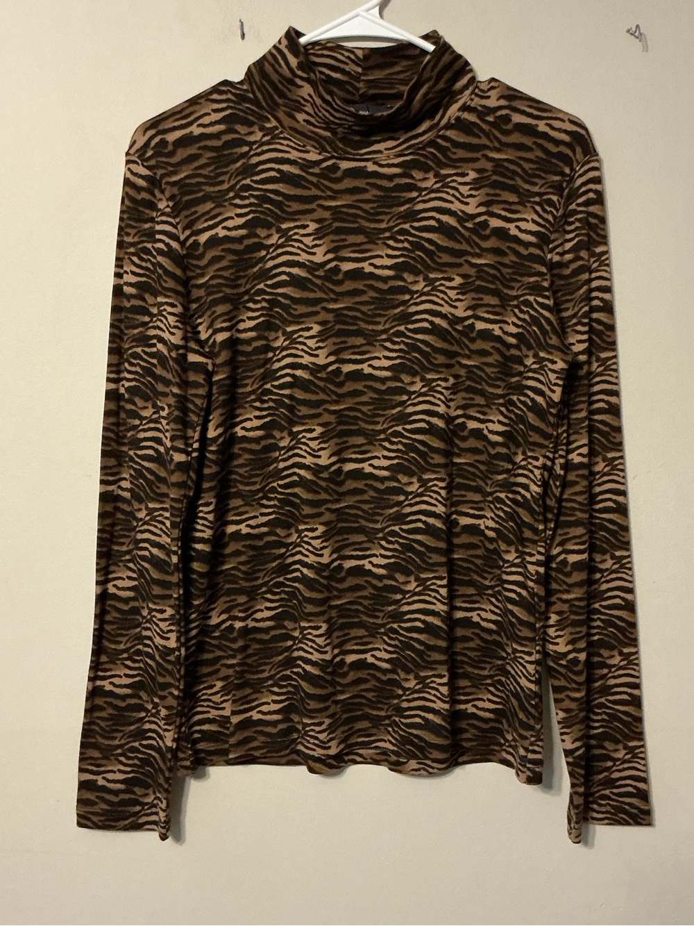 Jones New York Animal Print Turtleneck